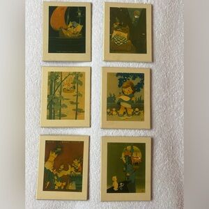 Vintage Kellogg’s Nursery Rhyme Plaques by Vernon Grant 1930’s